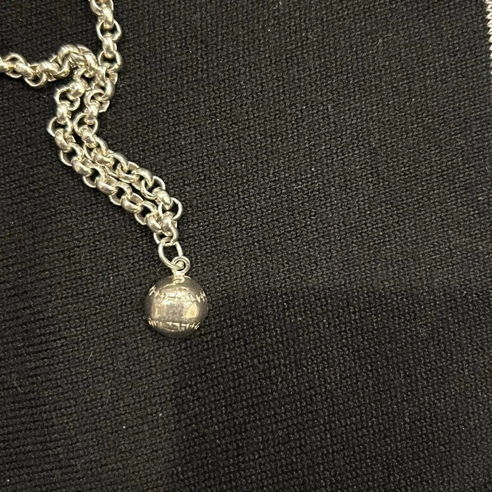 Sterling Silver 3 1/4” Size Wrist Charm Bracelet for Child.  Has  3 Charms. Good